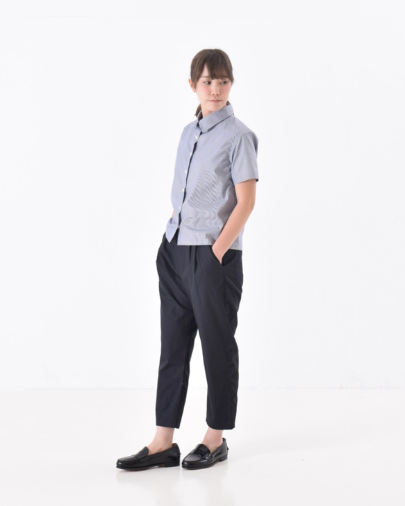 SALE!!!  unisex relaxed pants コットン/リネン　播州織　リラックスパンツ 6枚目の画像