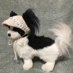 犬用夏帽子❤️犬用サンバイザー❤️小型犬用帽子 2枚目の画像