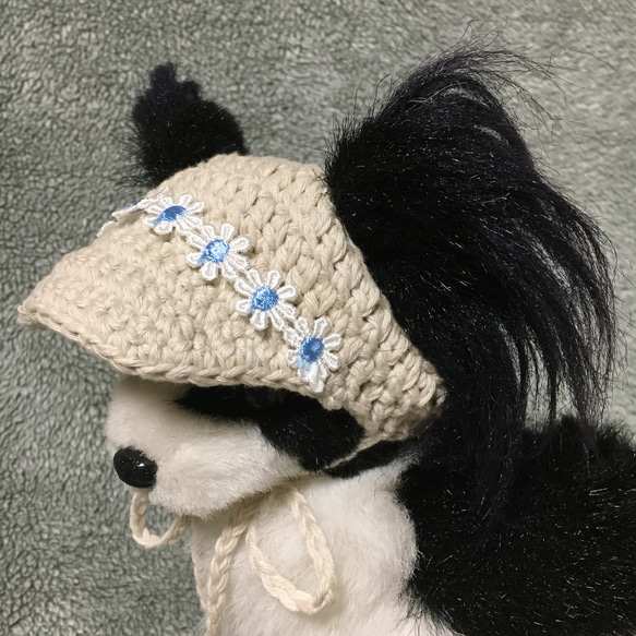 犬用夏帽子❤️犬用サンバイザー❤️小型犬用帽子 1枚目の画像