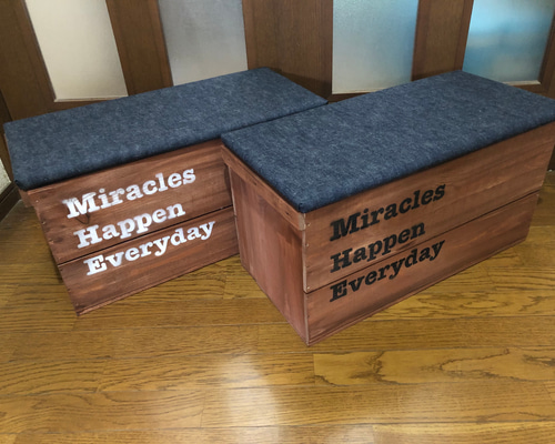 ハンドメイド シェルフベンチ ベンチシェルフ | iichi 日々の暮らしを心地よくする