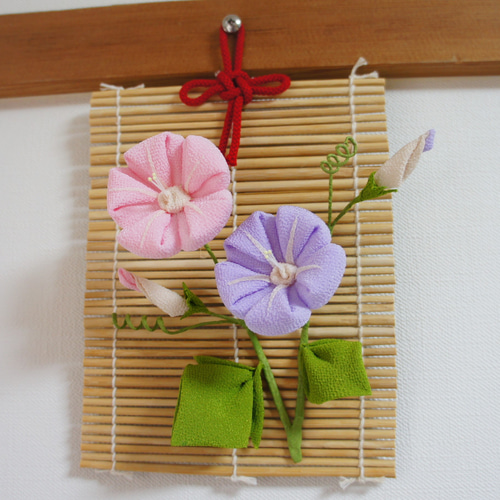 ちりめん細工「朝顔」2個セット他