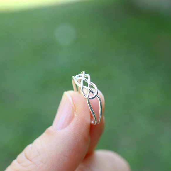 silver＊あわじ結び＊リング【銀】Awaji knot silver ring 4枚目の画像