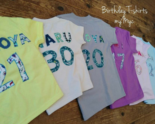 5枚 名入れtシャツ Tシャツ 数字 ユニフォーム 運動会 誕生日