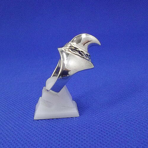 送料無料！サイの角！シルバー925製ナックルリング（指輪）！ 指輪