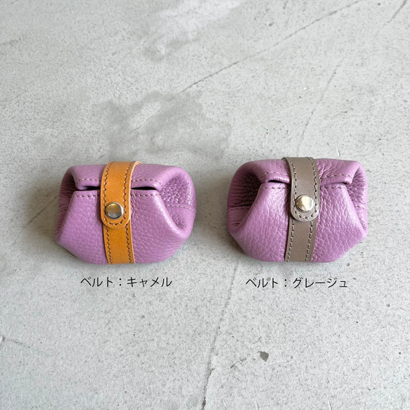 ＊人気＊ marshmallow マシュマロ 本革 可愛い小物入れ コインケース アクセサリー入れ 12枚目の画像