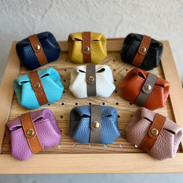 人気＊ marshmallow マシュマロ 本革 可愛い小物入れ コインケース