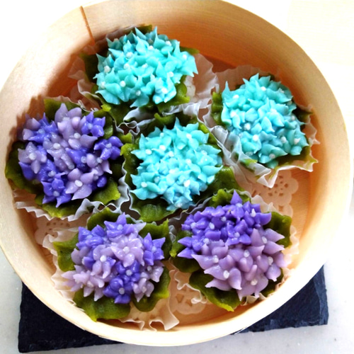 紫陽花ハンドメイド2025』お中元、プレゼントに!花グルメ!1口