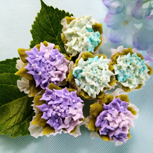 紫陽花ハンドメイド2025』お中元、プレゼントに!花グルメ!1口サイズの
