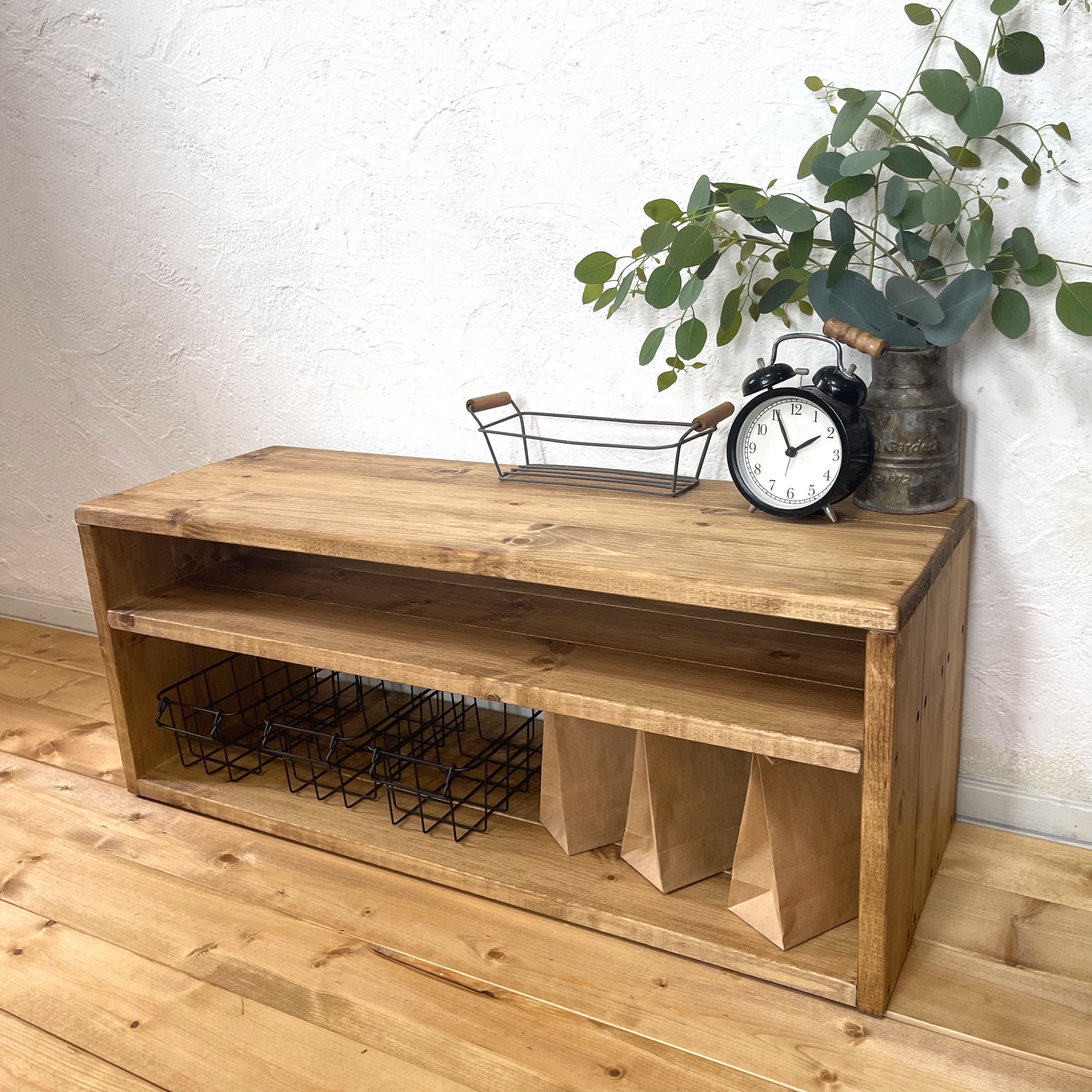 h30ｗ75ｄ26.7　ローシェルフ　ローボード　カウンターラック　キッチンラック 12,343円