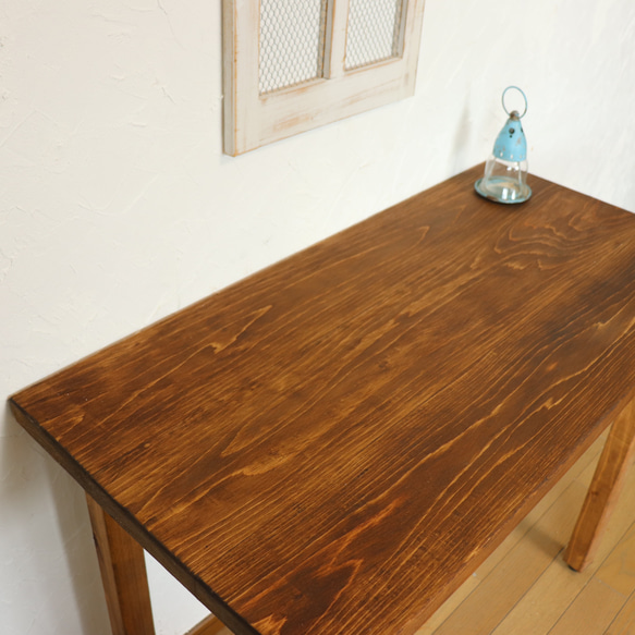 　国産ひのき90cm奥行き天板厚32木製テーブルカフェダイニングテーブル　カウンターテーブル　 19枚目の画像