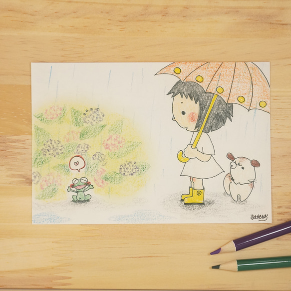 手描き 色紙 イラストオーダー - メルカリ