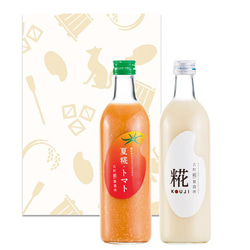 初夏のギフトセット■ノンアルコールのトマト甘酒 ■夏糀トマト■瓶詰500ml（2本ギフト） 2枚目の画像