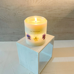 Botanical flower candle(ビオラ) LEDティーライトキャンドル付き 送料無料 6枚目の画像
