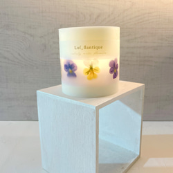Botanical flower candle(ビオラ) LEDティーライトキャンドル付き 送料無料 5枚目の画像