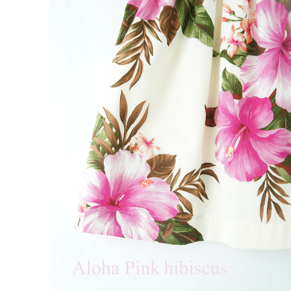 【童裝】阿羅哈圖案粉色芙蓉70、80、90、100、110、120cm 第4張的照片
