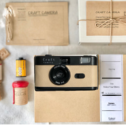 フィルムカメラセット 再【フィルムカメラ・フラッシュ内蔵・フィルム付・水色