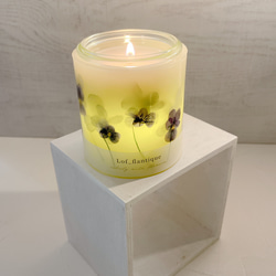 Botanical flower candle(ビオラ) LEDティーライトキャンドル付き 送料無料 6枚目の画像