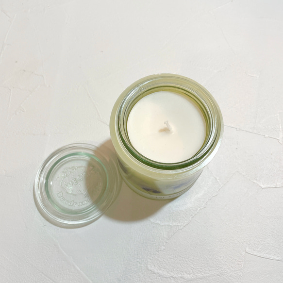 Botanical flower candle(ビオラ) LEDティーライトキャンドル付き 送料無料 4枚目の画像