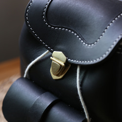 [Kansenha] 真皮手工迷你女士背包 第8張的照片