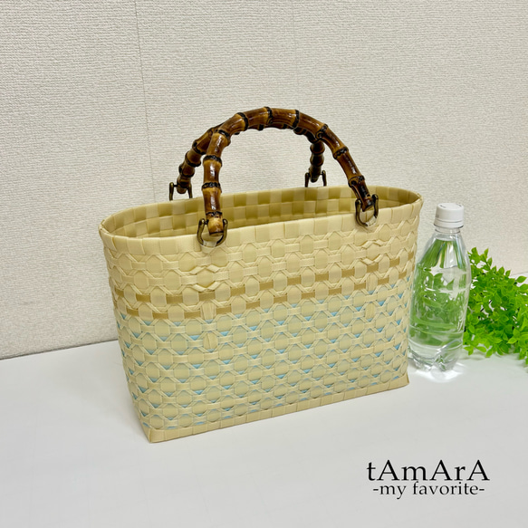 【美品✨】SAVE MY BAG バンブートートバッグ　カゴ柄　カゴバッグ 楽天市場】かごバッグ カゴバッグ 籠バッグ メッシュバッグ