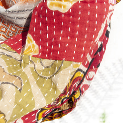 クリスマスギフト交換ギフトバレンタインデーギフトバースデーギフト母の日ギフト手縫いサリ布ステッチシルクスカーフ/刺繍シルクスカー 9枚目の画像