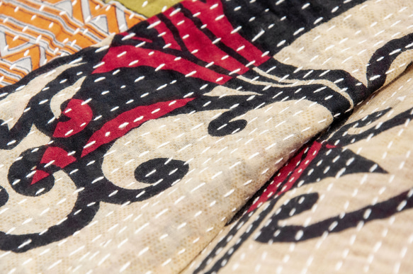 クリスマスギフト交換ギフトバレンタインデーギフトバースデーギフト母の日ギフト手縫いサリ布ステッチシルクスカーフ/刺繍シルクスカー 10枚目の画像
