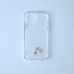 リップ　lipstick/mplant　スマホケース　iPhoneケース　クリアケース　ソフトケース　シンプル 2枚目の画像