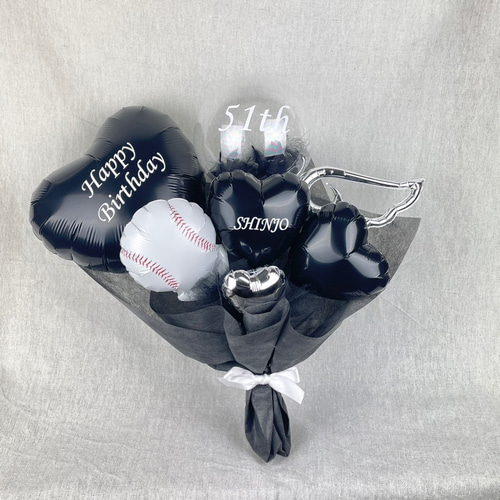 カラー変更◎】モノトーン バルーンブーケ 入学祝い 誕生日 本人不在