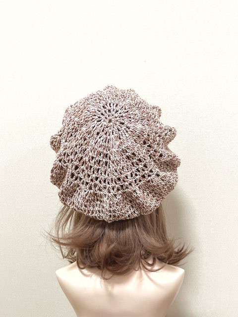 サマーゆったりベレー帽（Ｌ）④