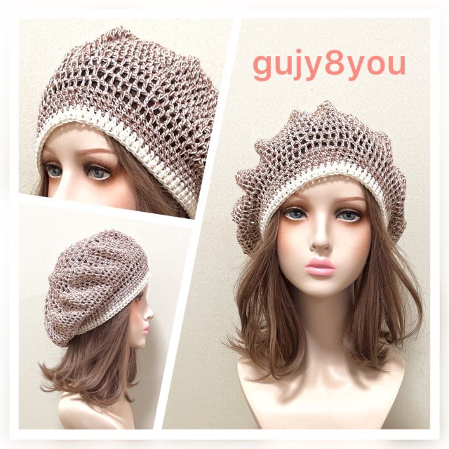 サマーゆったりベレー帽（Ｌ）④