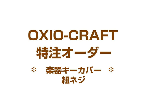 【別売】組ネジ◆ミニチュア楽器キーカバー専用【OXIO-CRAFT専用】 1枚目の画像