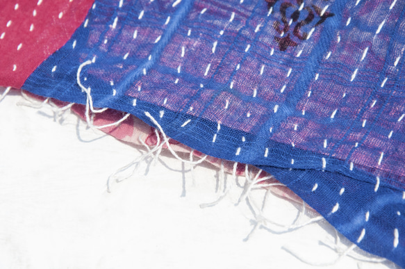 クリスマスギフト交換ギフトバレンタインデーギフトバースデーギフト母の日ギフト手縫いサリ布ステッチシルクスカーフ/刺繍シルクスカー 11枚目の画像