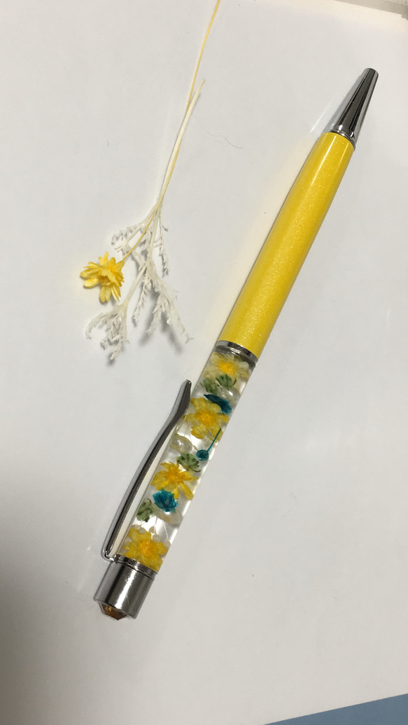 ハーバリウムボールペン ペン・筆記用具 菜の花 通販 13953143｜Creema