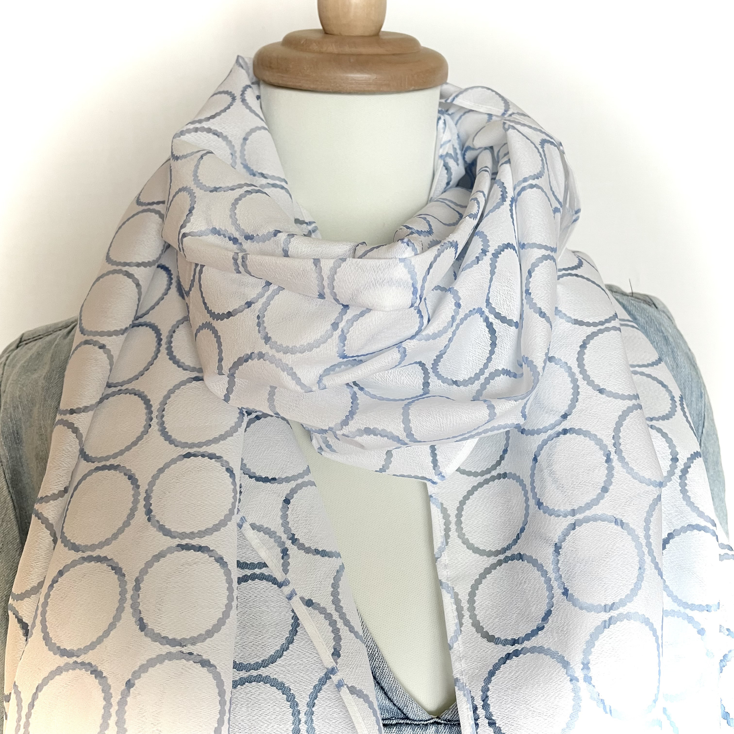 オパールレースストール　/ ブルーリング