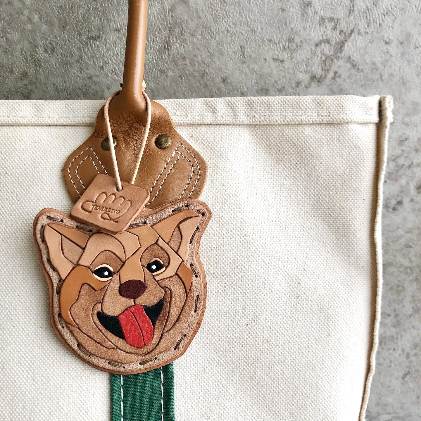 ■送料無料■ レザーバッグチャーム / Shiba Inu