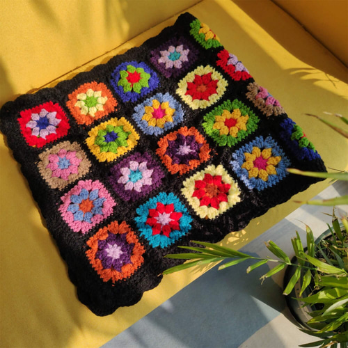 ハンドメイド かぎ針編み フラワーモチーフ 編み物 デイジー ハンドメイド かぎ針編み フラワーモチーフ 編み物 デイジー