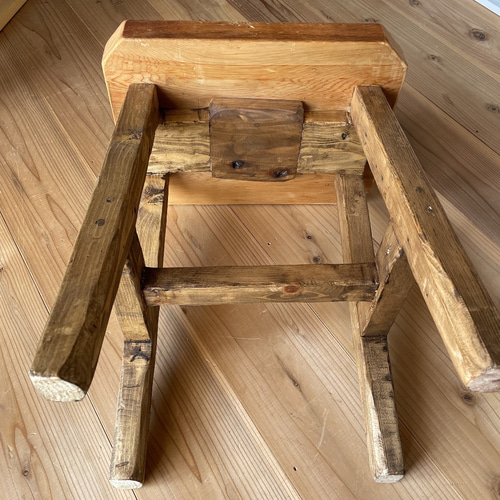 古材スツール 花台 アンティーク 椅子（チェアー）・スツール 古材