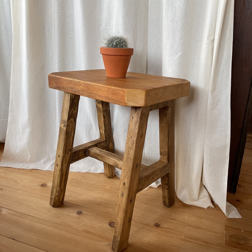 古材スツール 花台 アンティーク 椅子（チェアー）・スツール 古材