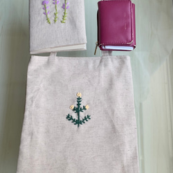 刺繍のミニトートバッグ 5枚目の画像