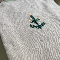 刺繍のミニトートバッグ 6枚目の画像