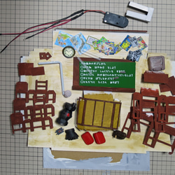 「電飾」教室　完成モデル　ジオラマ　ミニチュア　 9枚目の画像