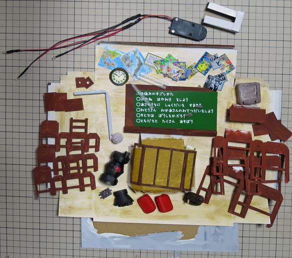 「電飾」教室　完成モデル　ジオラマ　ミニチュア　 9枚目の画像