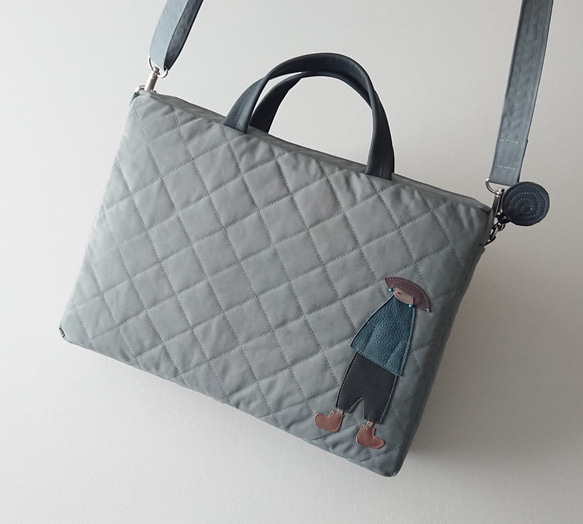 annco nylon 2way bag [blue gray] 6枚目の画像