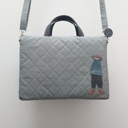 annco nylon 2way bag [blue gray] 1枚目の画像