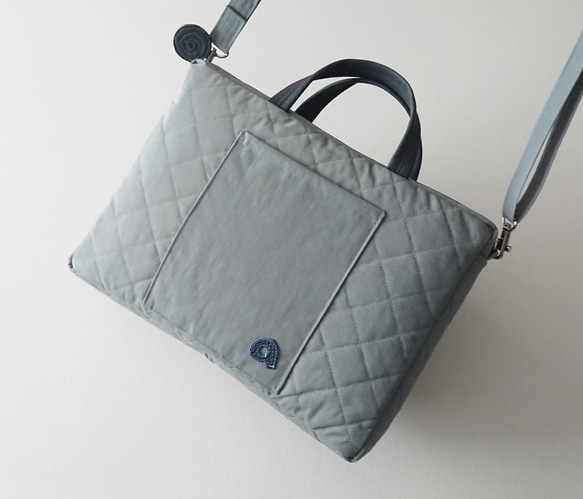 annco nylon 2way bag [blue gray] 3枚目の画像