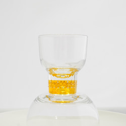 お酒がおいしい アラビアンナイトグラス（イエロー） /　ぐい吞み　おちょこ　冷酒グラス 2枚目の画像