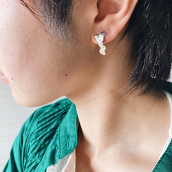 marumaru earring/pierce【silver925】丸　シンプル　個性的　シルバー　シルバー925 2枚目の画像