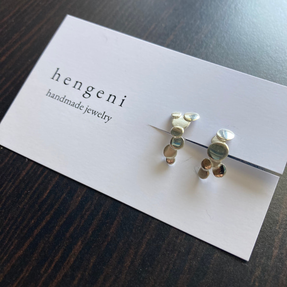 marumaru earring/pierce【silver925】丸　シンプル　個性的　シルバー　シルバー925 4枚目の画像