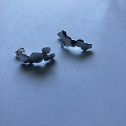 marumaru earring/pierce【silver925】丸　シンプル　個性的　シルバー　シルバー925 8枚目の画像