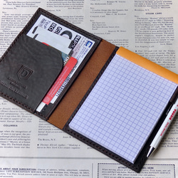 イタリア革のメモ帳カバー／ブロックロディアNo.12専用 3枚目の画像